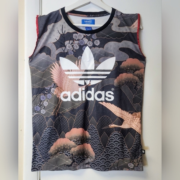 Adidas x Rita Ora Kimono Print Tank Top AJ7266 Geisha Size XS - Picture 3 of 15